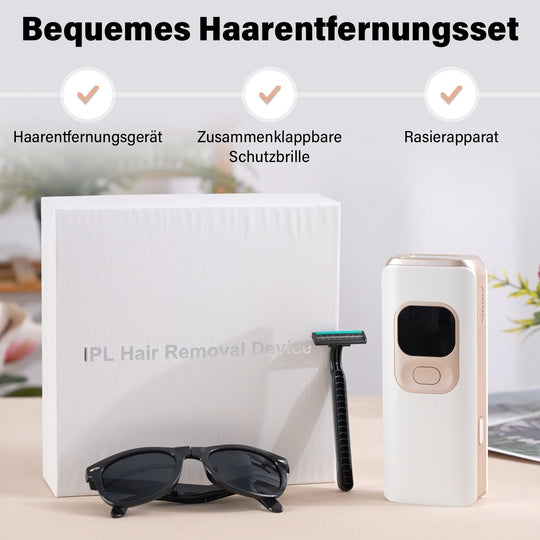 Seidenweich Haarentfernungsgerät zur dauerhaft sichtbaren Haarentfernung, mit modernster IPL-Technologie, inkl. Zubehör