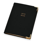 Blumengeprägtes Notizbuch-Geschenkset - Schwarz, Großes Notizbuch 21 x 14,5 cm, Kleines Notizbuch 14,9 x 10,8 cm, Stiftmaterial: Metall, Boxgröße: 22,5 x 20,9 x 3,8 cm, Boxfarbe: Schwarz