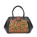 Grand Pelle  - Echtleder Handtasche, 35,5x23x18 cm, schwarz