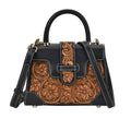 Grand Pelle  - Echtleder Handtasche, schwarz