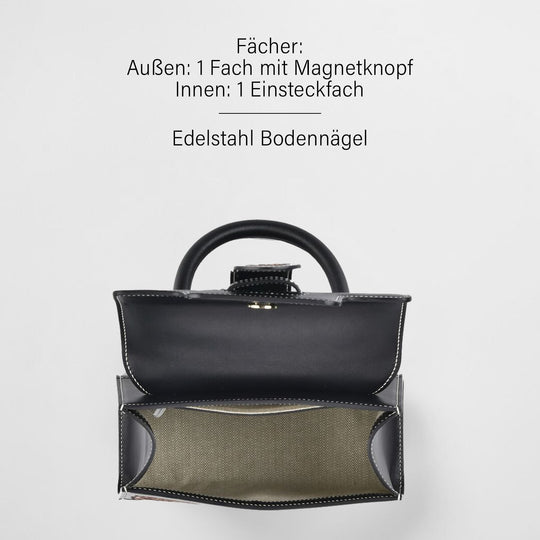 GRAND PELLE Elite Kollektion - Exklusive Handgravierte Leder-Satchelhandtasche mit Floralem Meisterwerk, Größe 23 x 16,5 x 9,5 cm, Hellgrün