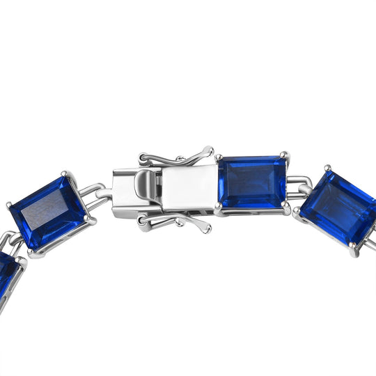Ceylon Farbe Quarz Armband ca. 19 cm 925 Silber rhodiniert ca. 37,22 ct.