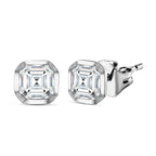 Moissanit Ohrringe 925 Silber rhodiniert ca. 1,32 ct.
