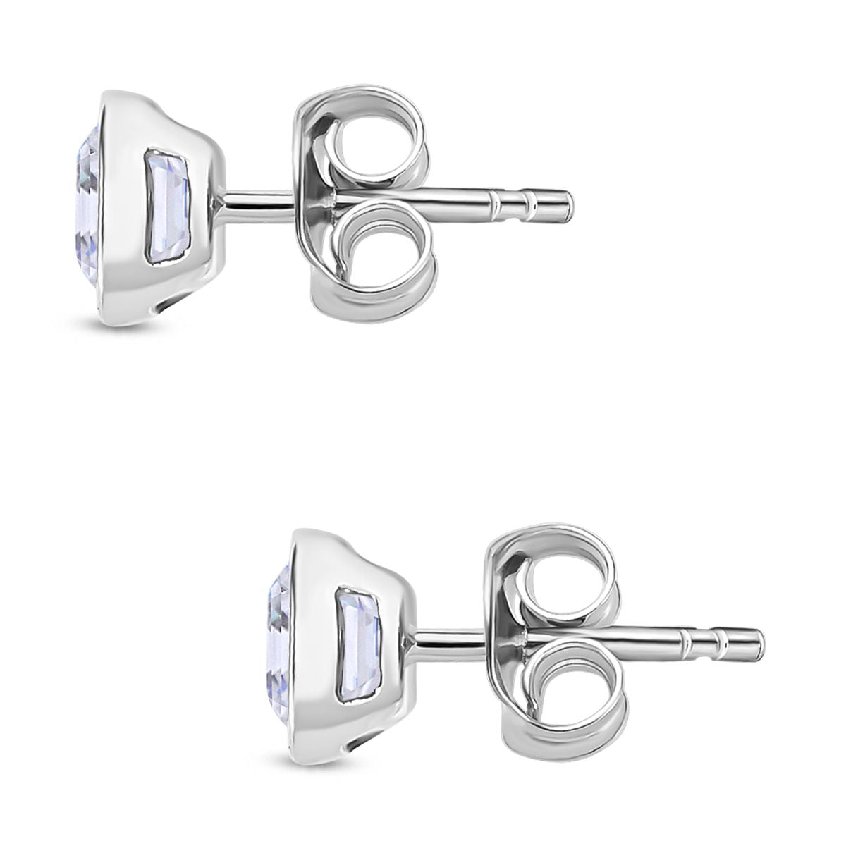 Moissanit Ohrringe 925 Silber rhodiniert ca. 1,32 ct.