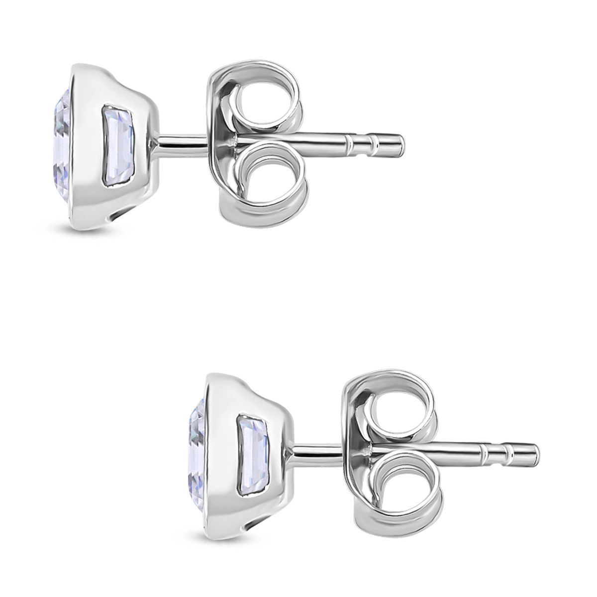 Moissanit Ohrringe 925 Silber rhodiniert ca. 1,32 ct.