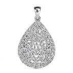 LUSTRO STELLA - Weißer Zirkonia Anhänger 925 Silber rhodiniert