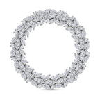 Lustro Stella - Weißer Zirkonia Anhänger 925 Silber rhodiniert ca. 8.11 ct