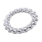 Lustro Stella - Weißer Zirkonia Anhänger 925 Silber rhodiniert ca. 8.11 ct