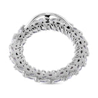 Lustro Stella - Weißer Zirkonia Anhänger 925 Silber rhodiniert ca. 8.11 ct