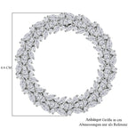 Lustro Stella - Weißer Zirkonia Anhänger 925 Silber rhodiniert ca. 8.11 ct