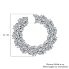 Lustro Stella - Weißer Zirkonia Ohrringe 925 Silber rhodiniert ca. 11.22 ct