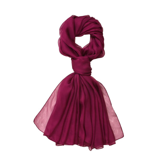 LA MAREY Solid chiffon 100% silk scarfMaterial:100% Mulberry silk size:110cm*180cmWeight : 50gyellow