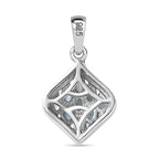 Paraiba-Apatit Anhänger 925 Silber platiniert ca. 0.73 ct