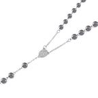 Terahertz, Hämatit Halskette ca. 66 cm + 5 cm Extender, Reiner Edelstahl ca. 170.00 ct