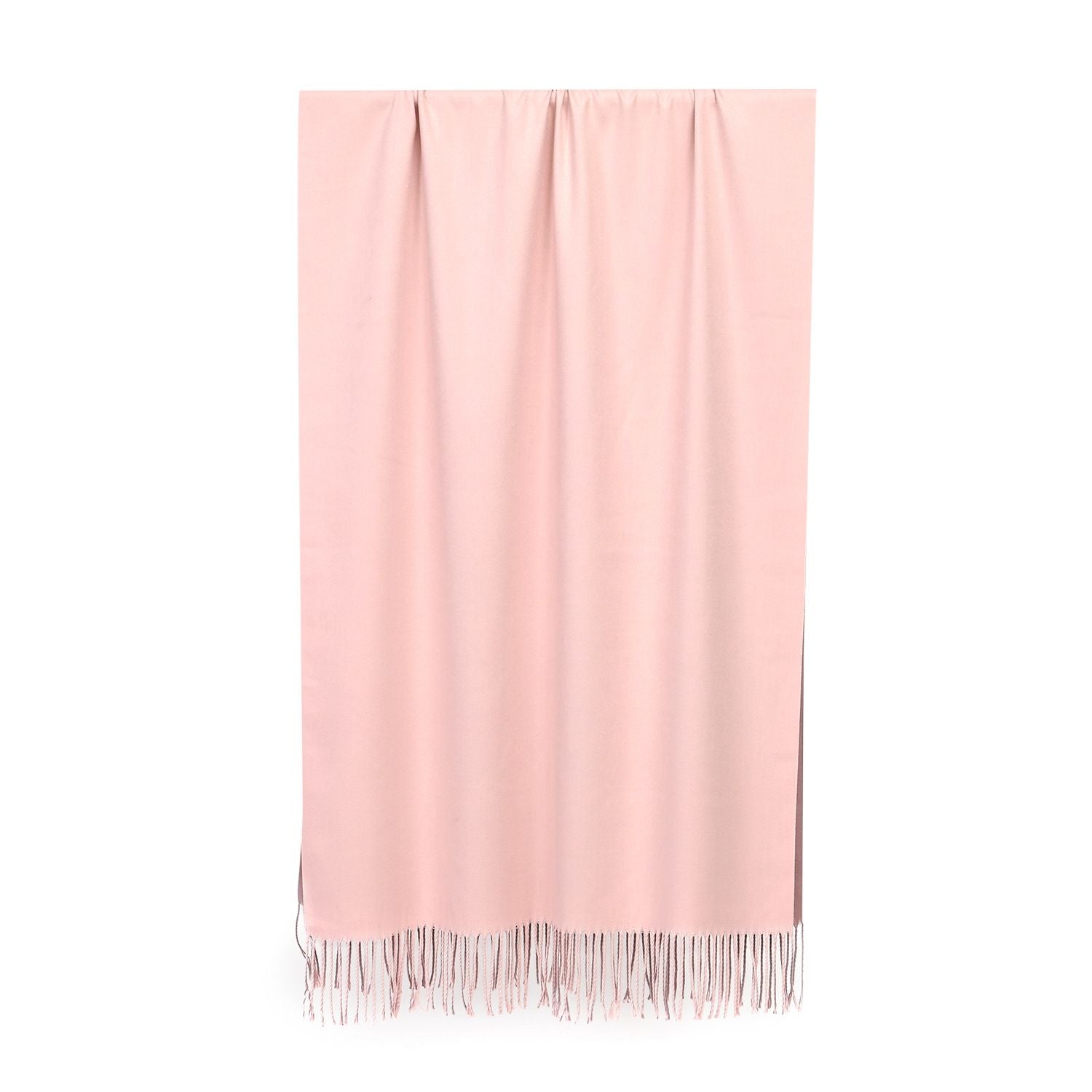 Kaschmir weich Luxuriöser doppelt gewebter Schal mit Fransen, 70 x 200 cm, Lavendel und Rosa