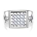 Lustro Stella Weißer Zirkonia Ring 925 Silber rhodiniert (Größe 16.00)