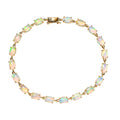 AAA Natürliches, äthiopisches Welo Opal Armband ca. 19 cm, 375 Gelbgold ca. 4.40 ct