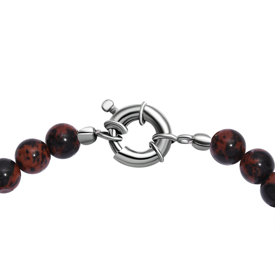 Roter Jaspis Armband ca. 19 cm Messing rhodiniert ca. 70.00 ct