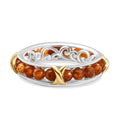 Hessonit Granat Ring Messing (Größe 16.00) ca. 8,00 ct