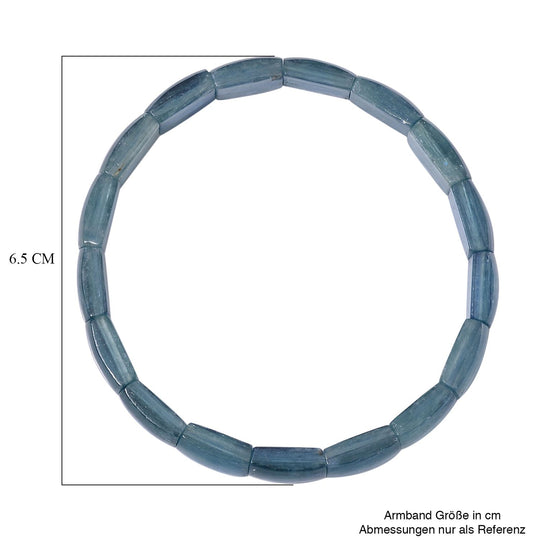 Blaugrünes Kyanit flexibles Armband, ca. 95.00 ct