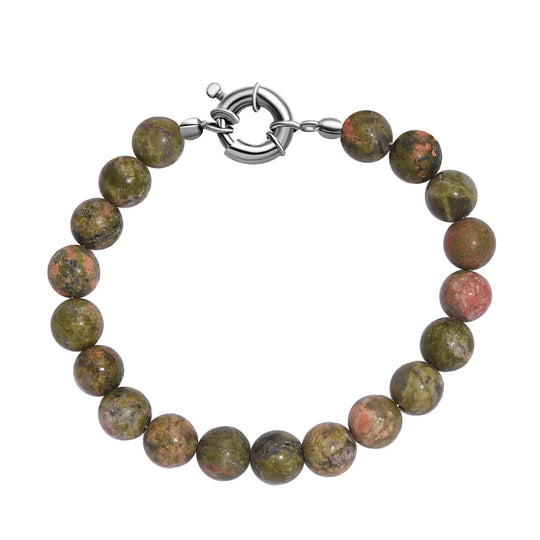 Roter Jaspis Armband ca. 19 cm Messing rhodiniert ca. 70.00 ct
