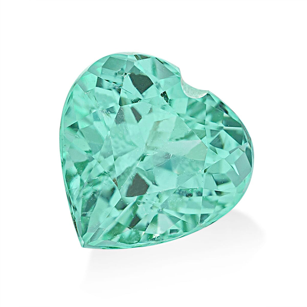 Paraiba Tourmaline Heart Free Faceted Cut 4A 2.10 Ct