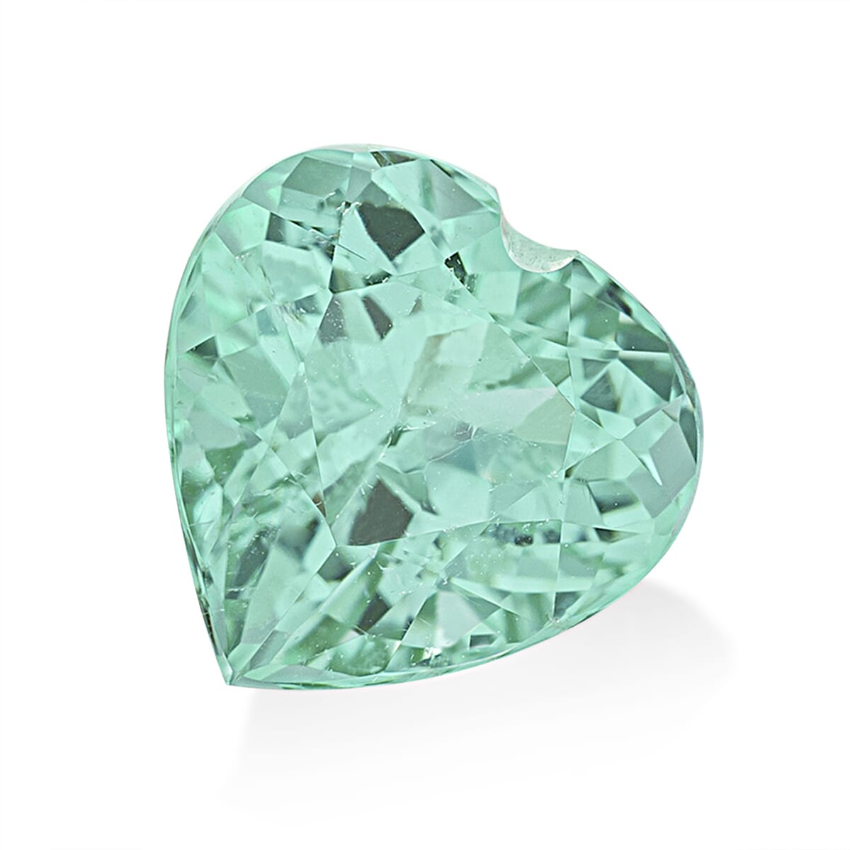 Paraiba Tourmaline Heart Free Faceted Cut 4A 2.10 Ct