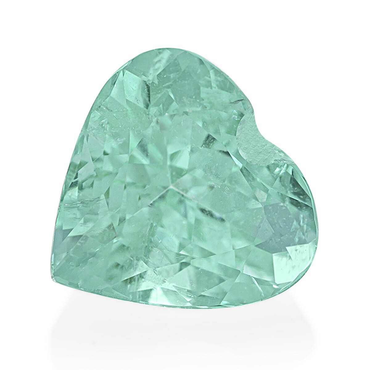 Paraiba Tourmaline Heart Free Faceted Cut 4A 2.30 Ct