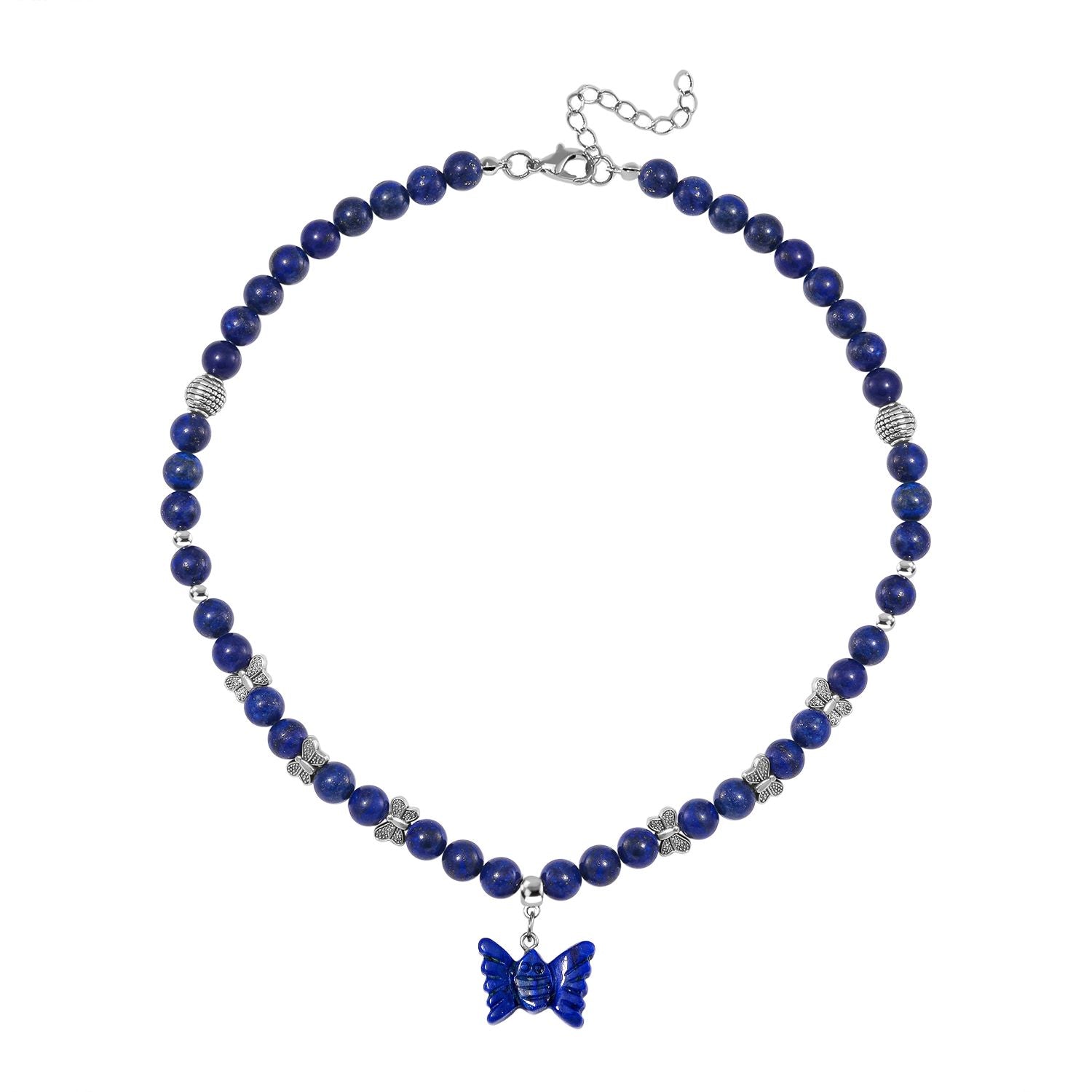 Lapislazuli Schmetterling Halskette ca. 45 cm ca. 235.00 ct