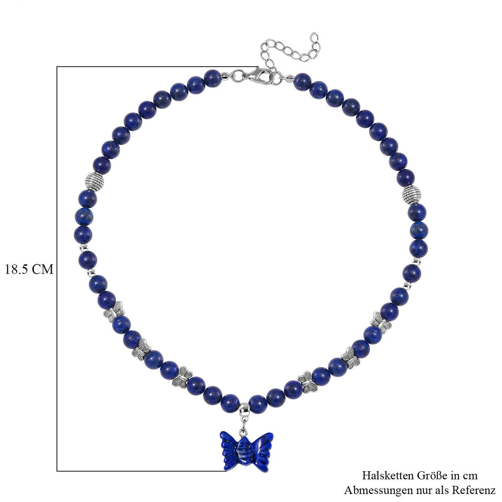 Lapislazuli Schmetterling Halskette ca. 45 cm ca. 235.00 ct