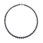 Labradorit Halskette, ca. 50 cm, 925 Silber rhodiniert ca. 215.00 ct