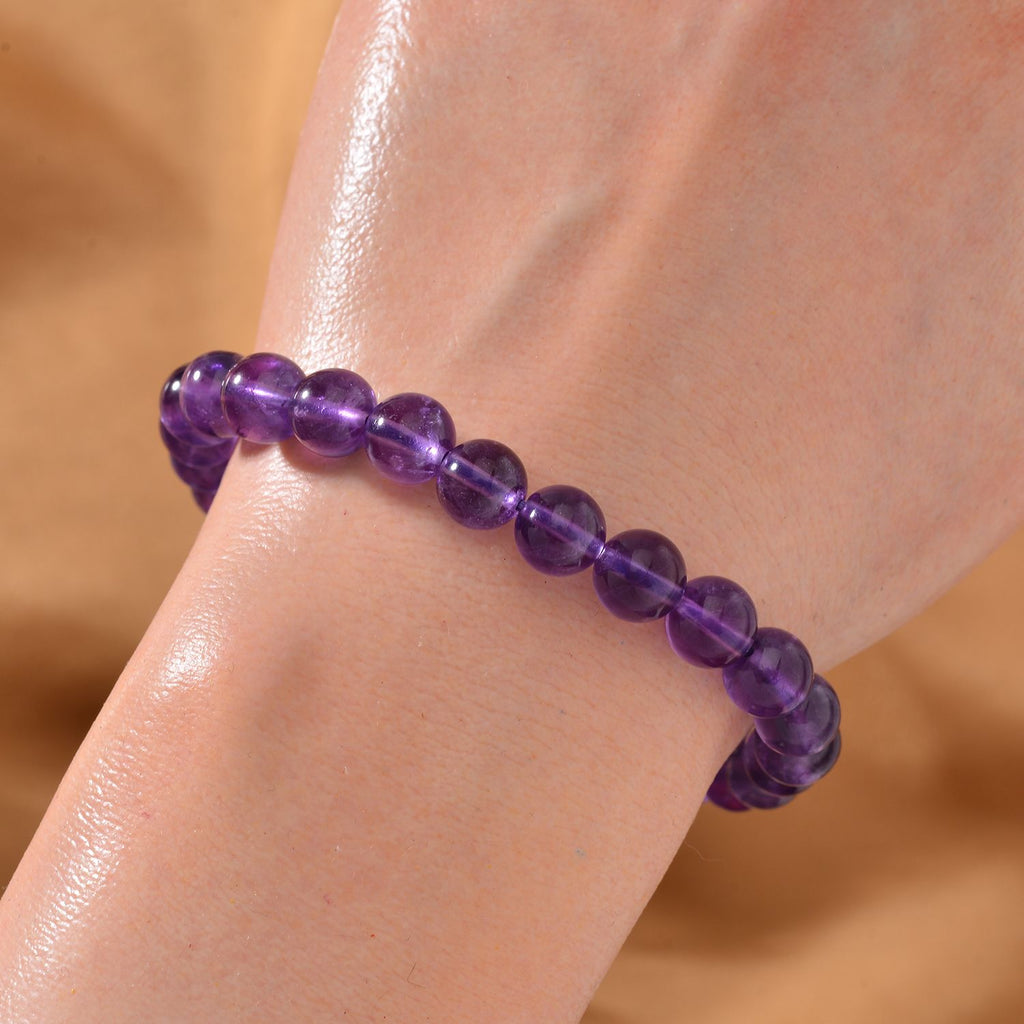 Afrikanisches Amethyst flexibles Armband, ca. 90.00 ct