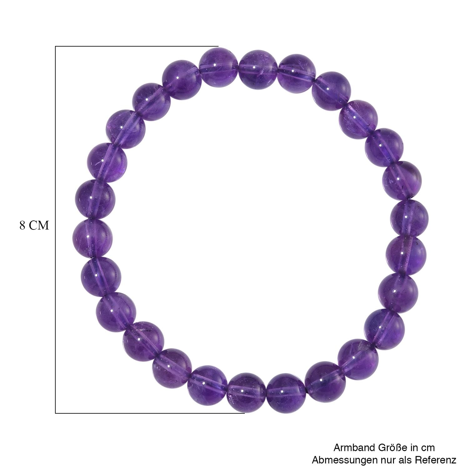 Afrikanisches Amethyst flexibles Armband, ca. 90.00 ct
