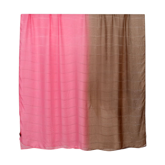 LA MAREY - 100% Maulbeeren-Seidenschal, Chiffon, 110x180 cm, Rot