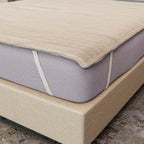 Elektrische Unterdecke, 160x160cm - 280 GSM Fleece-Oberseite und 400 GSM Unterseite, geeignet für 230 V Steckdosen, mit automatischem Timer, weiß