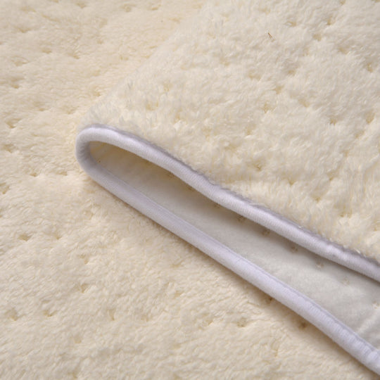 Elektrische Unterdecke, 160x160cm - 280 GSM Fleece-Oberseite, 400 GSM Polymer-Unterseite, geeignet für 230 V Steckdosen, 9 Heizstufen mit automatischem Timer, weiß