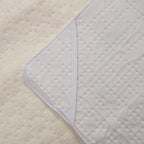 Elektrische Unterdecke, 160x160cm - 280 GSM Fleece-Oberseite, 400 GSM Polymer-Unterseite, geeignet für 230 V Steckdosen, 9 Heizstufen mit automatischem Timer, weiß
