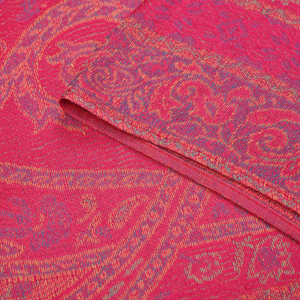 Jacquard Paisley-Schal, 175cm x 70cm, Lila