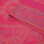 Jacquard Paisley-Schal, 175cm x 70cm, Lila