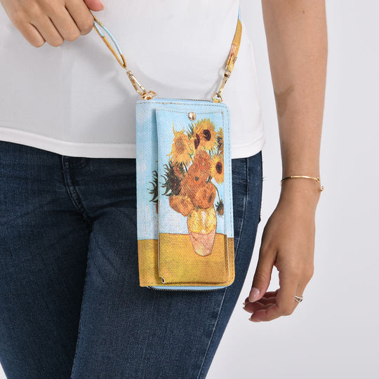 2-teiliges Taschenset - Shopper und Handytasche, ca. 40  x 12 x 35 cm (Shopper), ca. 20 x 11 x 2 cm (Handytasche), Leopardmotiv