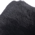 Superweicher Kunstfell Schal, 65x18 cm, Schwarz