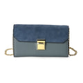 100% Echtleder Clutch mit RFID Schutz, Blau