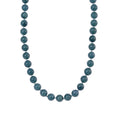 EXTREM SELTEN - Natürlicher Olmek Jadeit Halskette ca. 50 cm 925 Silber rhodiniert ca. 620.00 ct