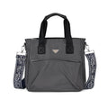 Praktischer Shopper mit verstellbarem Riemen, Schwarz