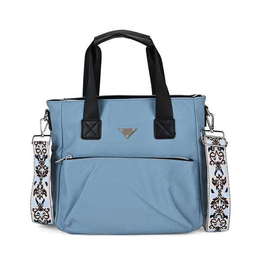 Tote-Crossbody-Tasche - mit verstellbarem Riemen und praktischen Fächern, 33 x 13 x 30 cm, Rot