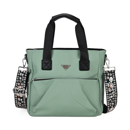 Tote-Crossbody-Tasche - mit verstellbarem Riemen und praktischen Fächern, 33 x 13 x 30 cm, Rot