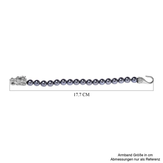 Terahertz Armband ca. 20 cm Reiner Edelstahl Antik-silber-Plattierung ca. 79.20 ct