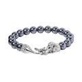 Terahertz Elefanten Armband, ca. 19 cm, 316L Edelstahl Antik-silber-Plattierung ca. 150.00 ct