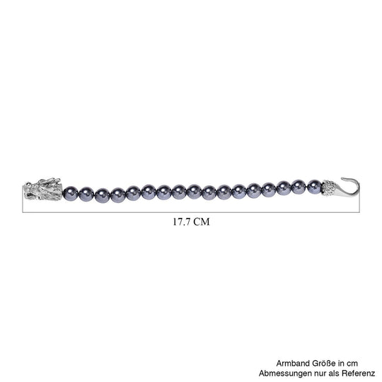 Terahertz Elefanten Armband, ca. 19 cm, 316L Edelstahl Antik-silber-Plattierung ca. 150.00 ct