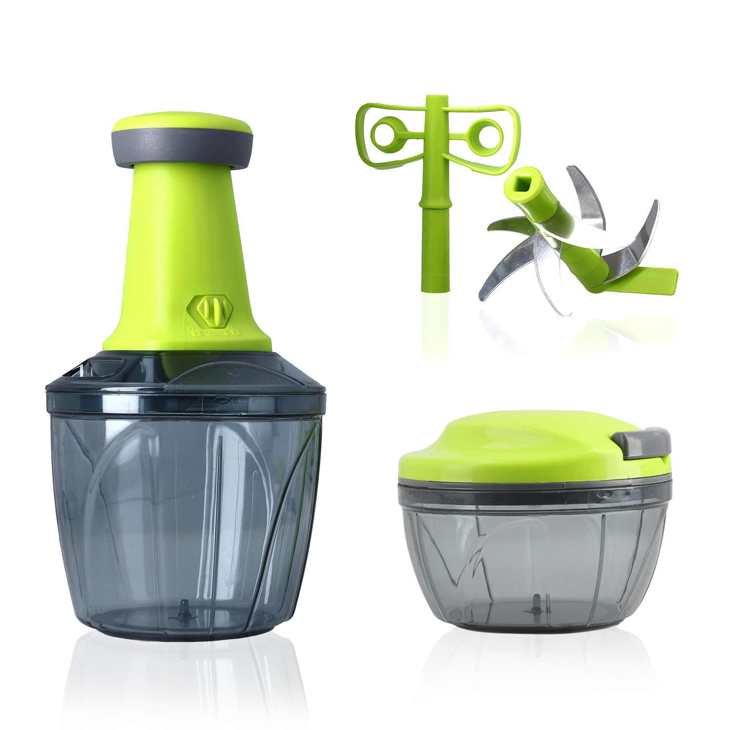 2-in-1 Mulit-Zerkleinerer und Mixer, 1200ml Kapazität, Grün